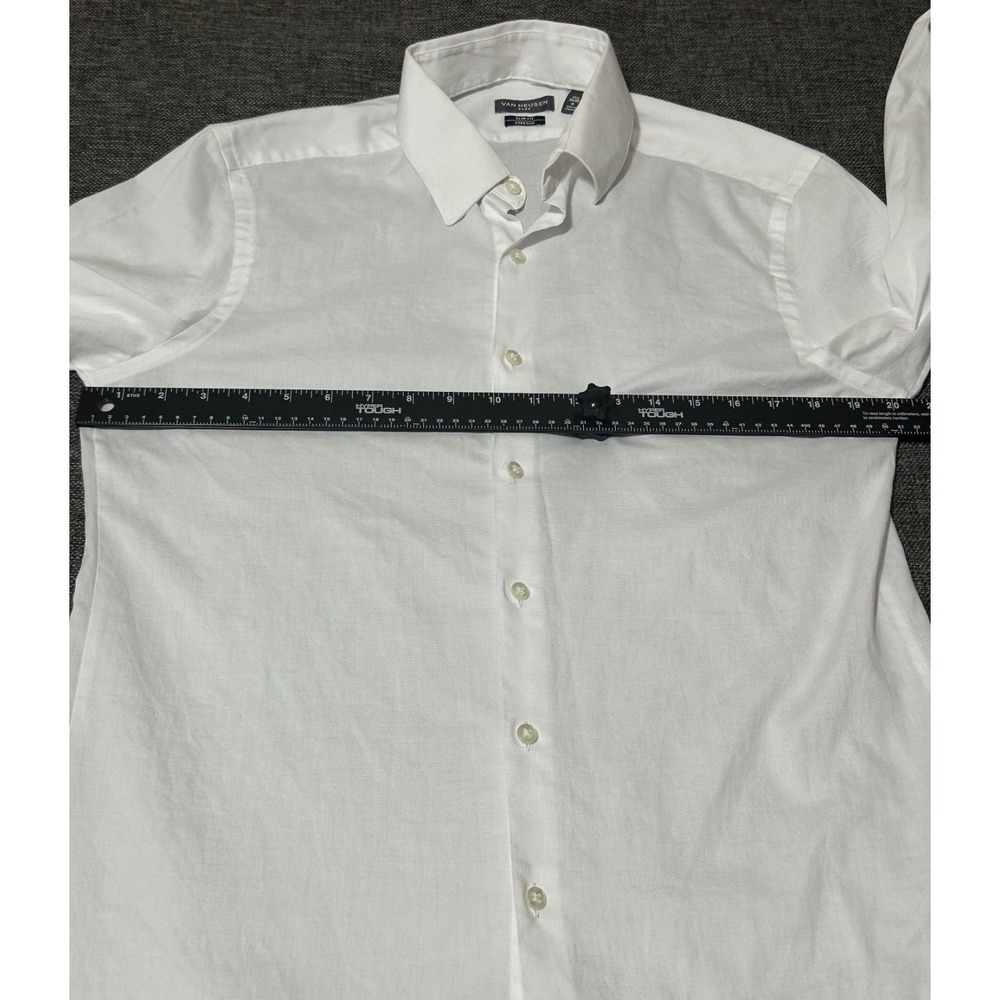 Van Heusen Men's 15 1/2 34/35 M Slim Fit Long Sleeve Shirt - Picture 3 of 7